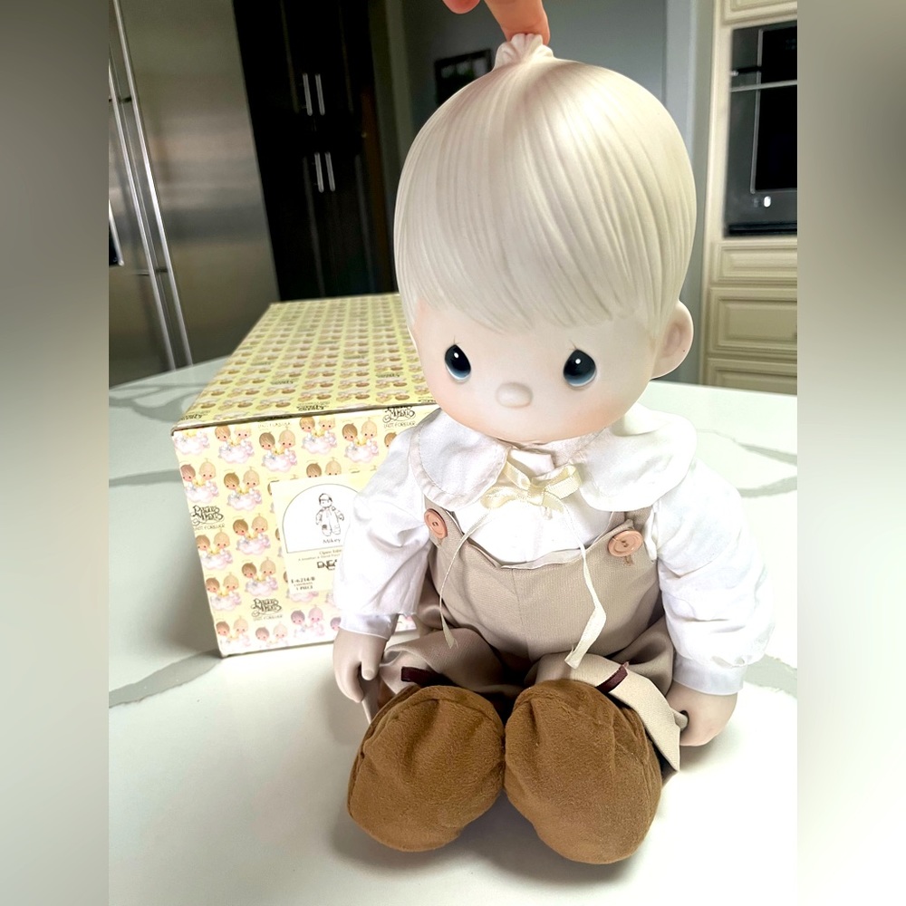 1981 vintage precious moments doll, Mikey. Excellent condition. W/box